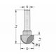 holprofielfrees HW z=2 R=9.5   diameter 19mm ws8
