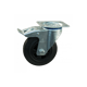 Zwenkwiel rem 01 Gaffel vz zwart rubber 125x37 100kg