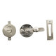 Dauby vrij bezet rozet Retro+Flat plate Wit brons