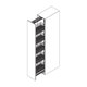 kolomkader HSA2 V12  950-1200 zilver max. 3 manden