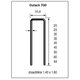 Dutack nieten   700 serie 25 mm [10.000] Cnk hars