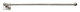 Dauby Houder enkel Square Wit brons 350mm