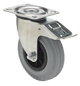 Wiel rubber zwenk 160mm rem bppg 1603 2100 - 150kg