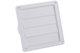 lamellenrooster rand 155x155 mm wit O 100-130mm