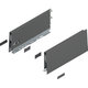 MERIVOBOX zijkant K- hoogte R+L 450mm z.wit