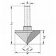 v-groeffrees 40mm 90graden HW ws8 z=1
