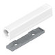rechte adapter+plaat lang TIP-ON zijdewit 956A1201