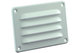 schoepenrooster alu. 130 x   90 mm  RAL9010 wit