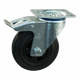 Zwenkwiel rem 01 Gaffel vz zwart rubber 100x30 70kg