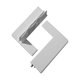 Kopschotten 110Mm Li+Re Alum.Wit Ral 9001