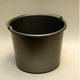 Gripline emmer 12L grijs kunststof  met knopbeugel