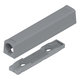 rechte adapter+plaat lang TIP-ON grijs 956A1201